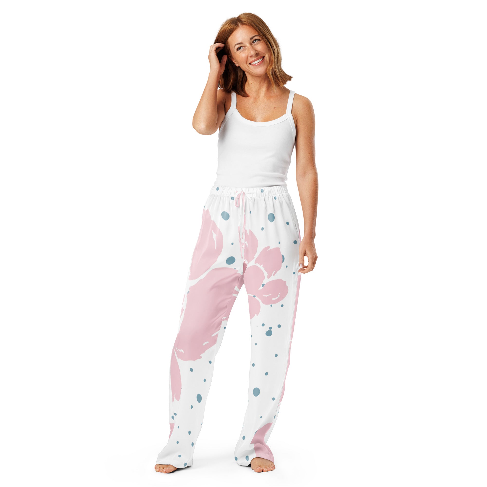 Women’s pajama pants Women’s pajama AwRans Clothing all-over-print-womens-pajama-pants-white-front-67ebe0793e26e