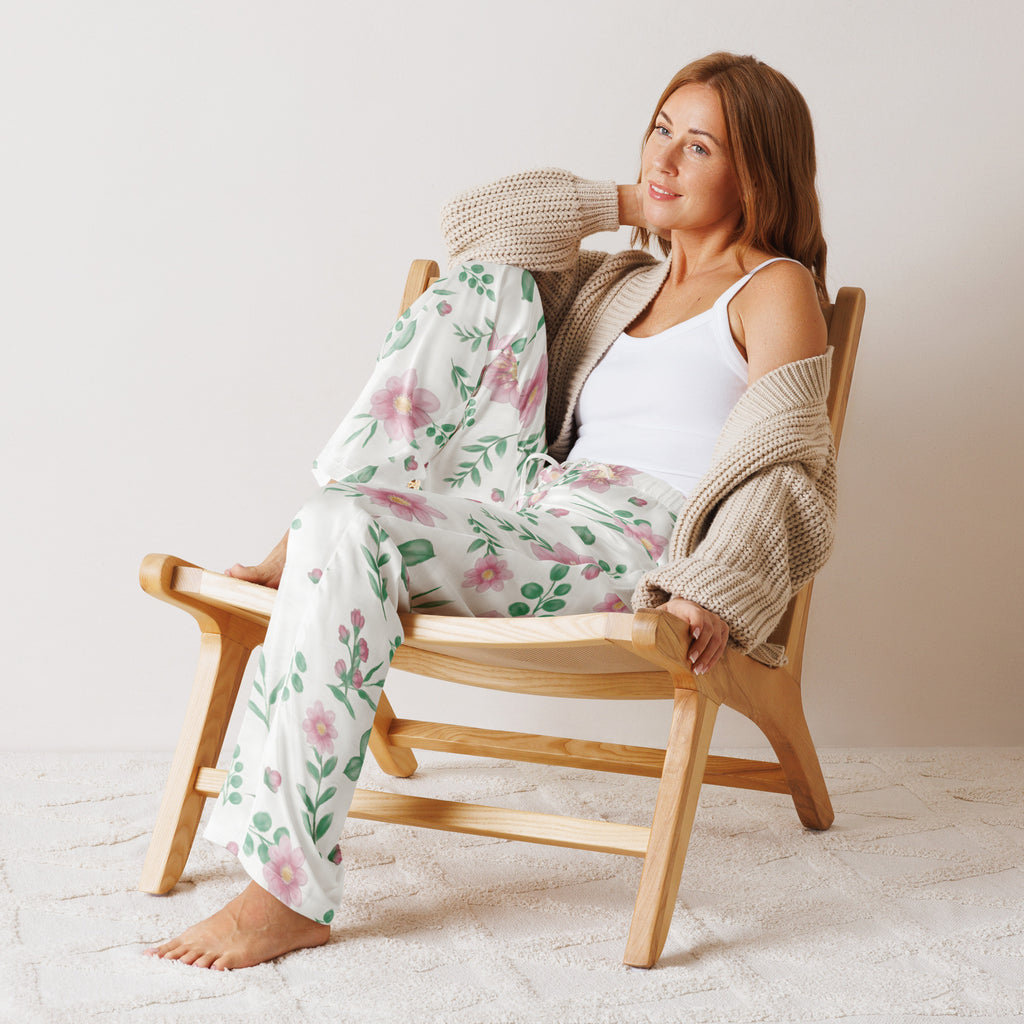 Women’s pajama pants Women’s pajama AwRans Clothing all-over-print-womens-pajama-pants-white-front-67ebe48030cd1