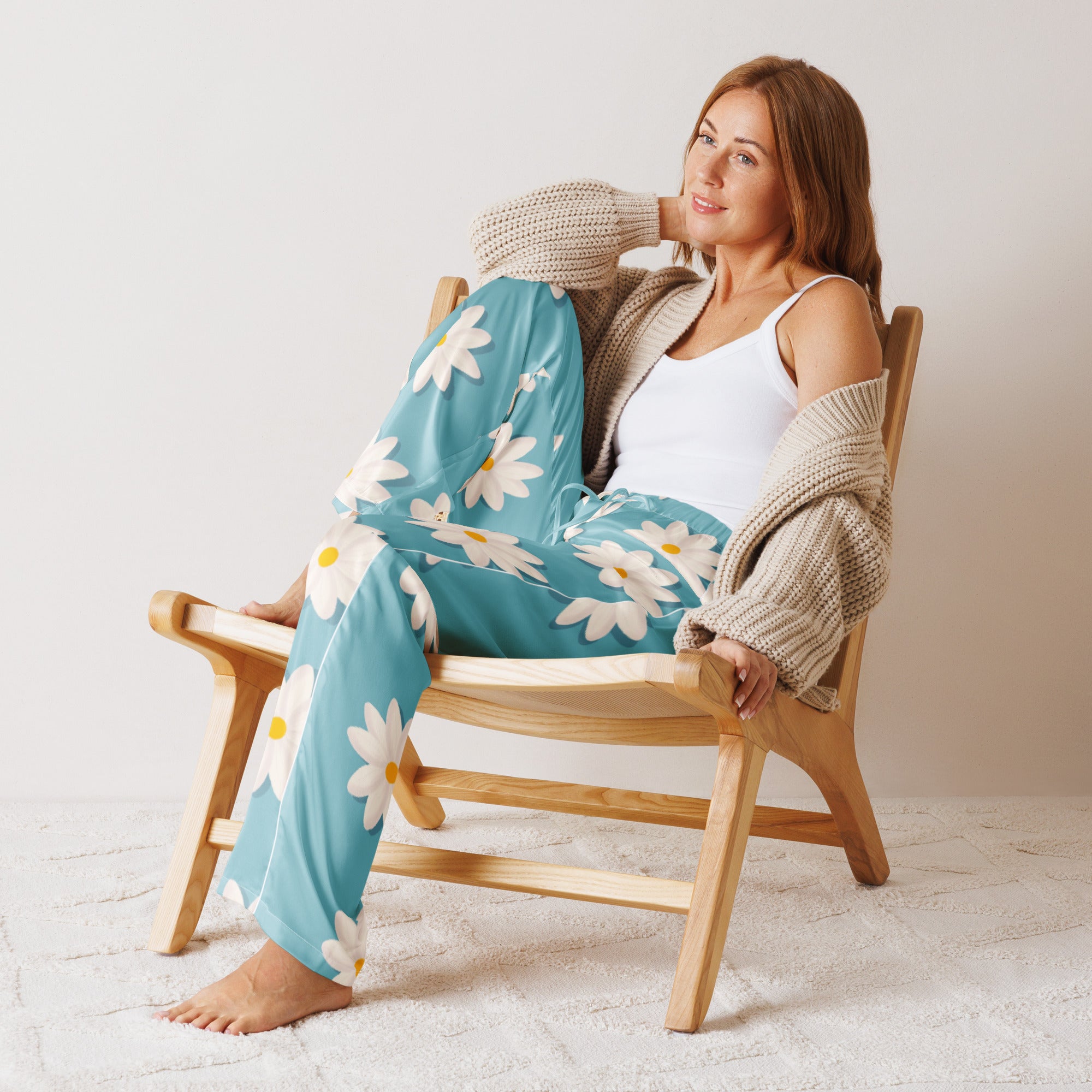 Women’s pajama pants Women’s pajama AwRans Clothing all-over-print-womens-pajama-pants-white-front-67ebe4f2900a3