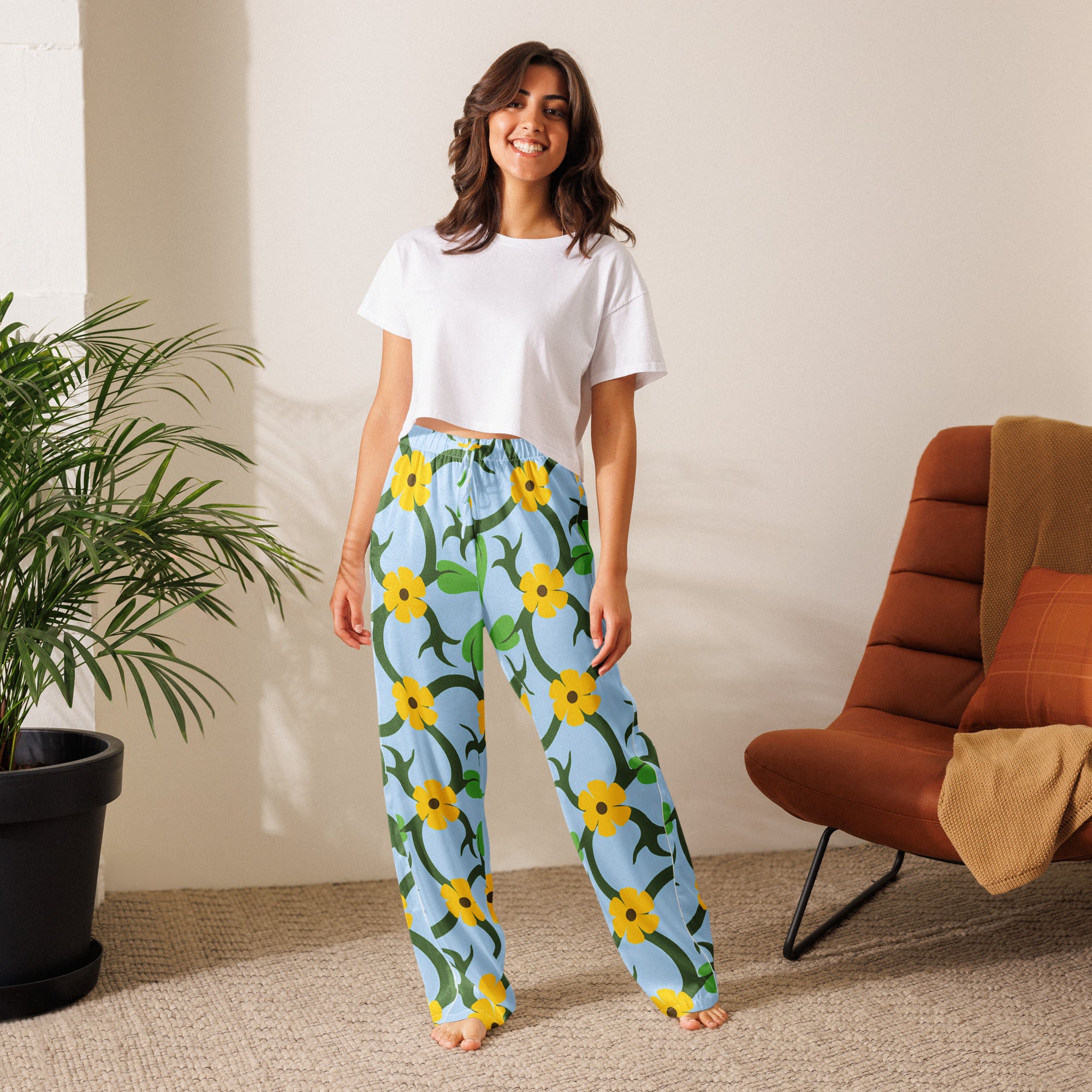 Women’s pajama pants Women’s pajama AwRans Clothing all-over-print-womens-pajama-pants-white-front-67ebe56b7ca64