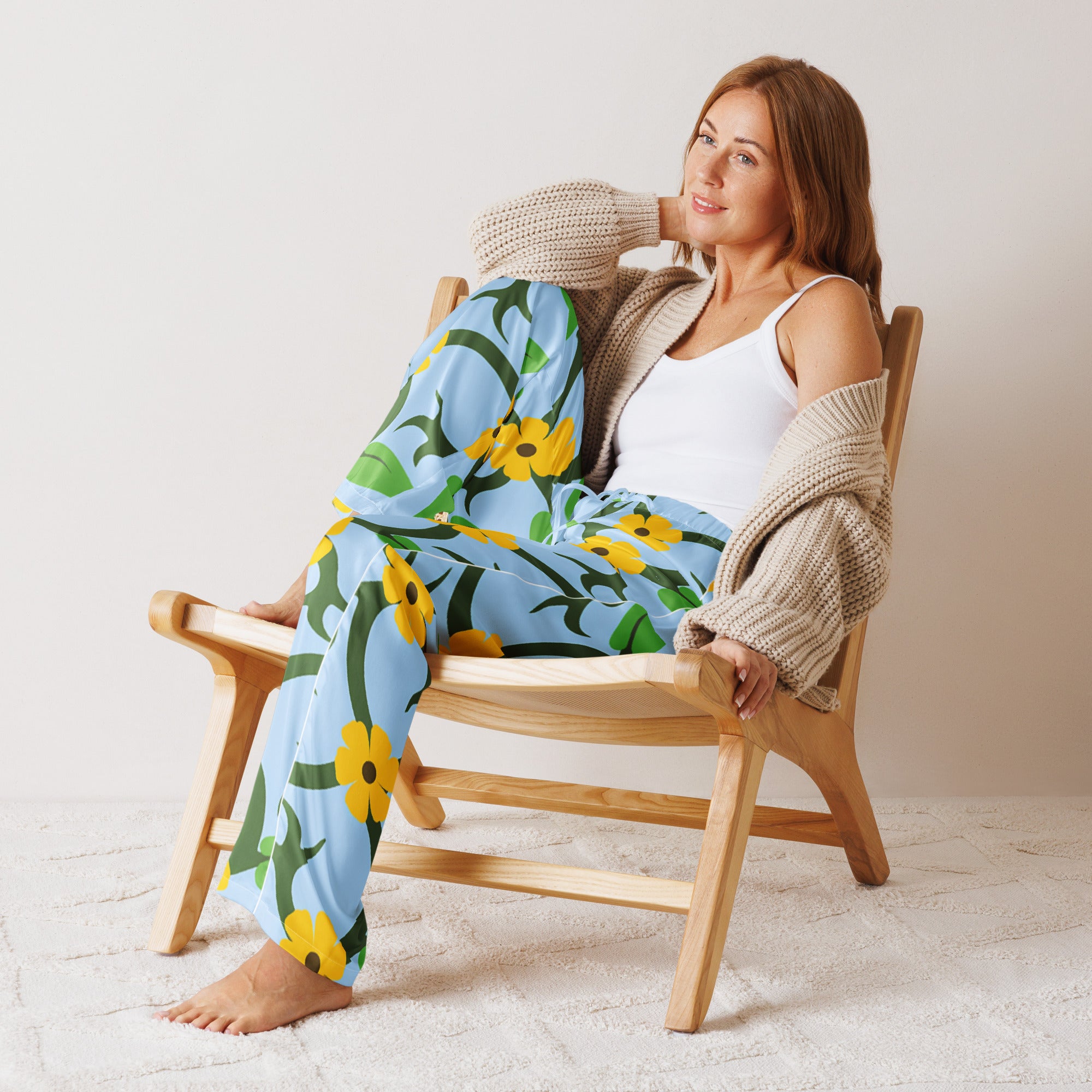 Women’s pajama pants Women’s pajama AwRans Clothing all-over-print-womens-pajama-pants-white-front-67ebe56b7cc68