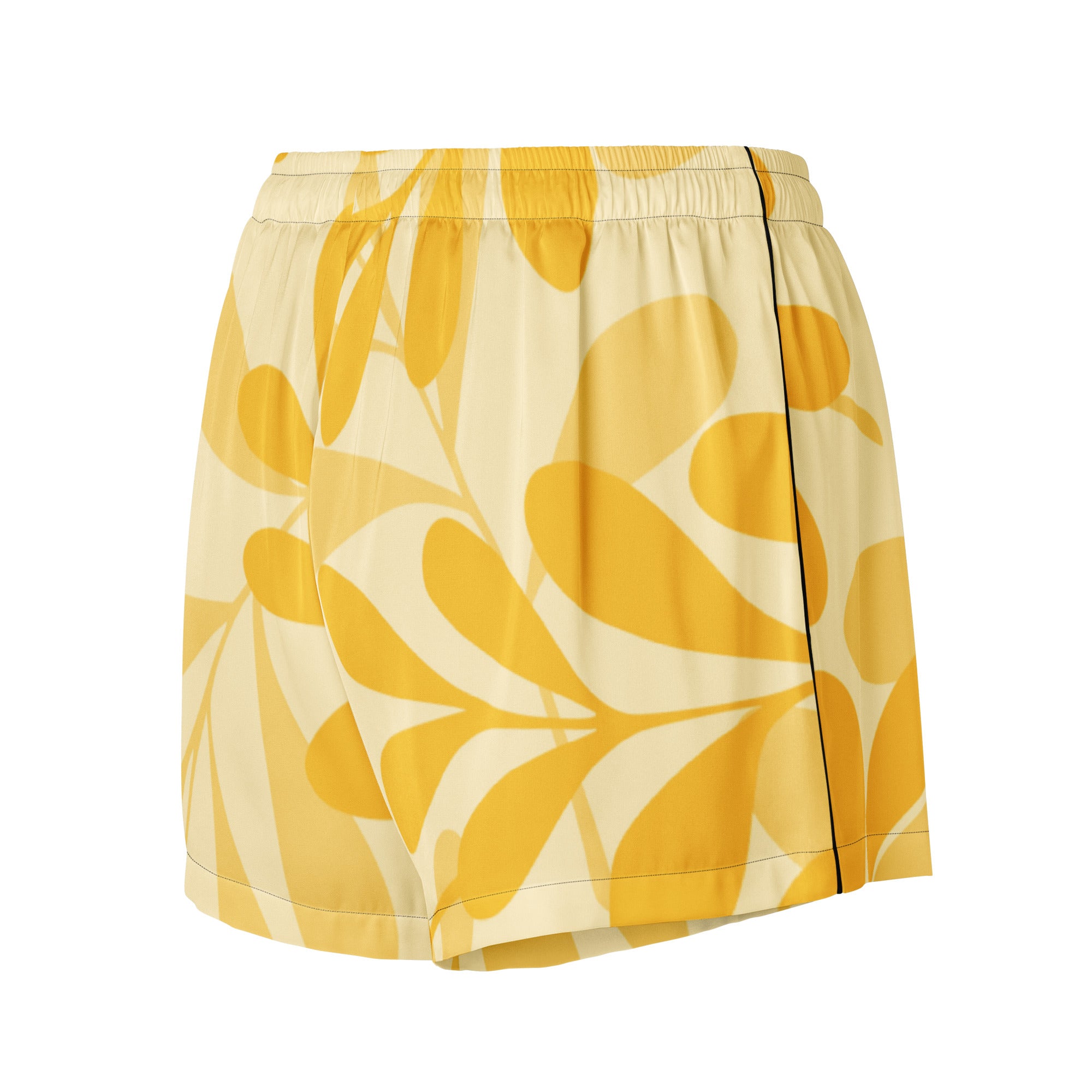 Women’s pajama shorts Women’s pajama shorts AwRans Clothing all-over-print-womens-pajama-shorts-black-back-67ebbd1136ffd