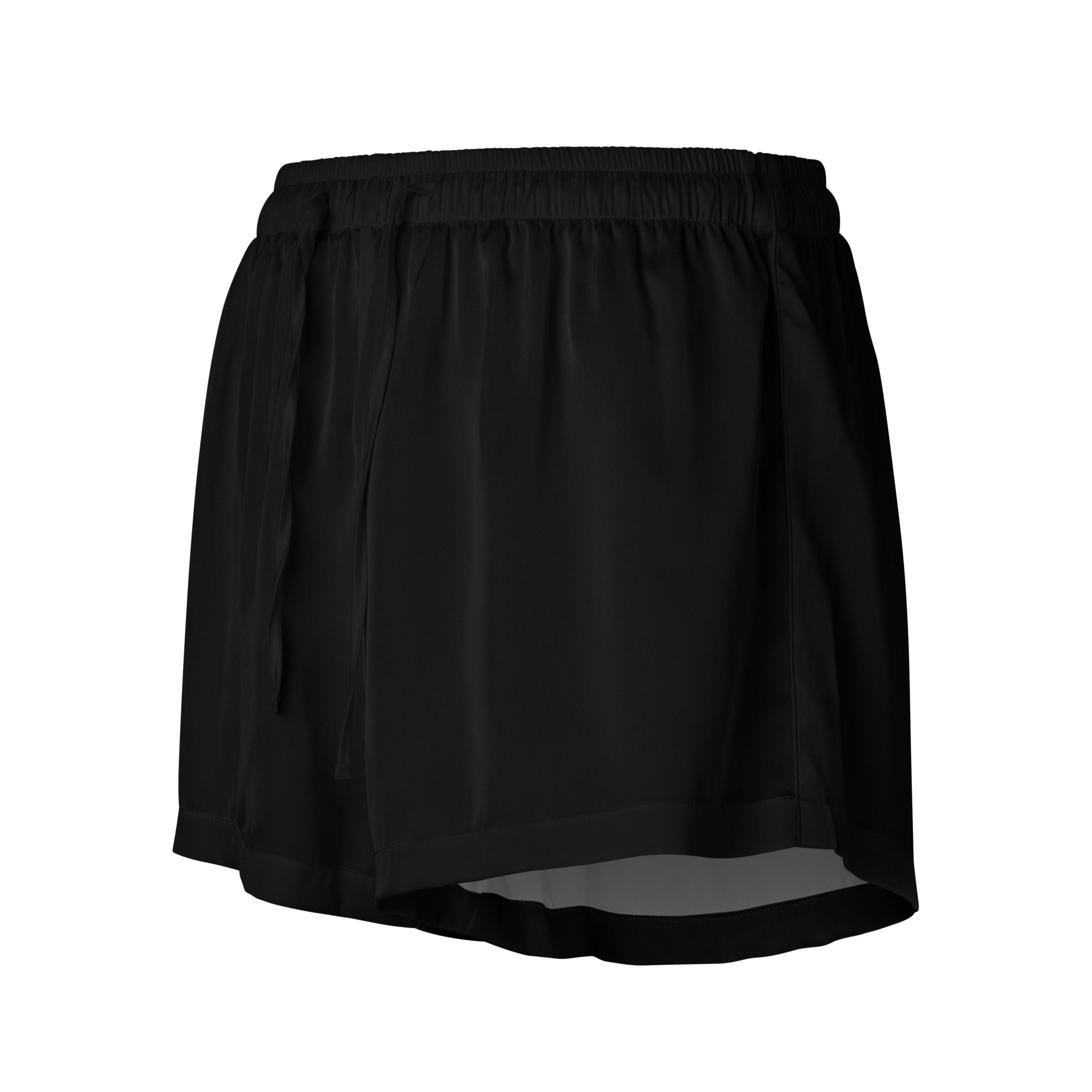 Women’s pajama shorts Women’s pajama shorts AwRans Clothing all-over-print-womens-pajama-shorts-black-front-67ebbc240be43