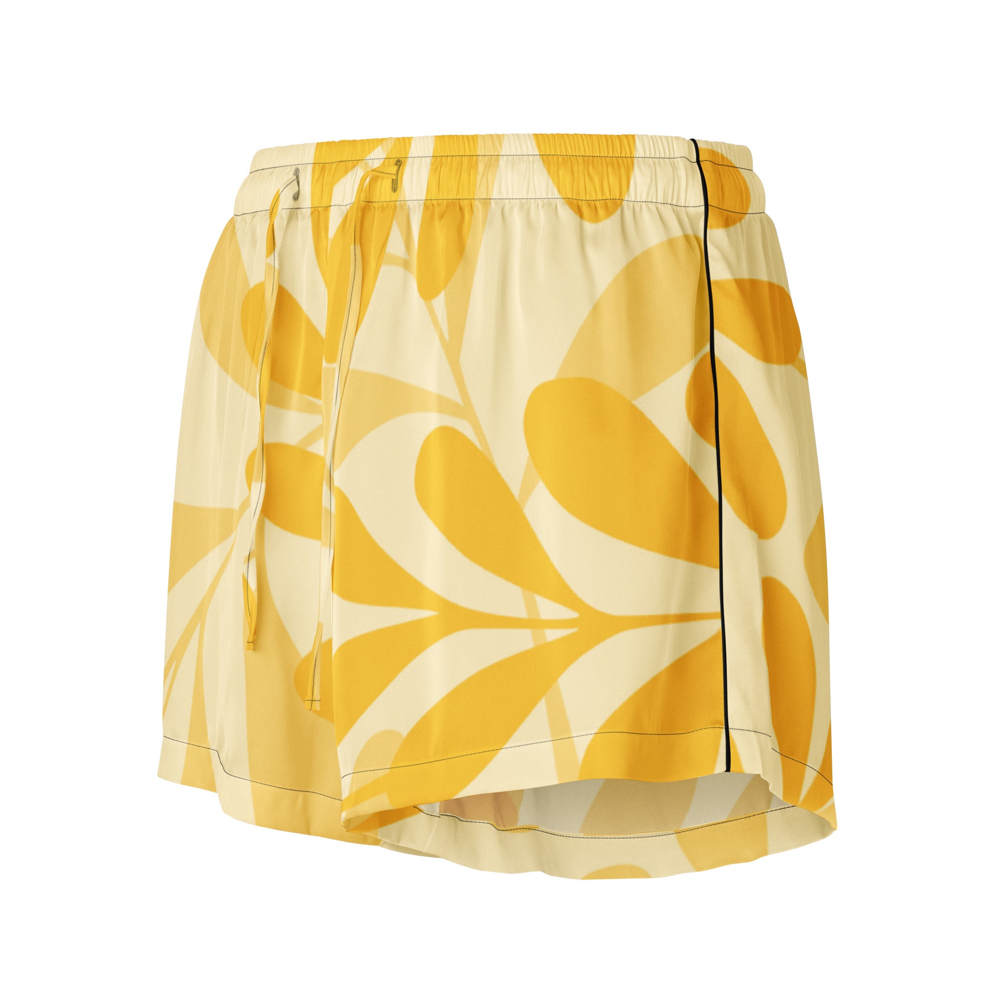 Women’s pajama shorts Women’s pajama shorts AwRans Clothing all-over-print-womens-pajama-shorts-black-front-67ebbd1136f72