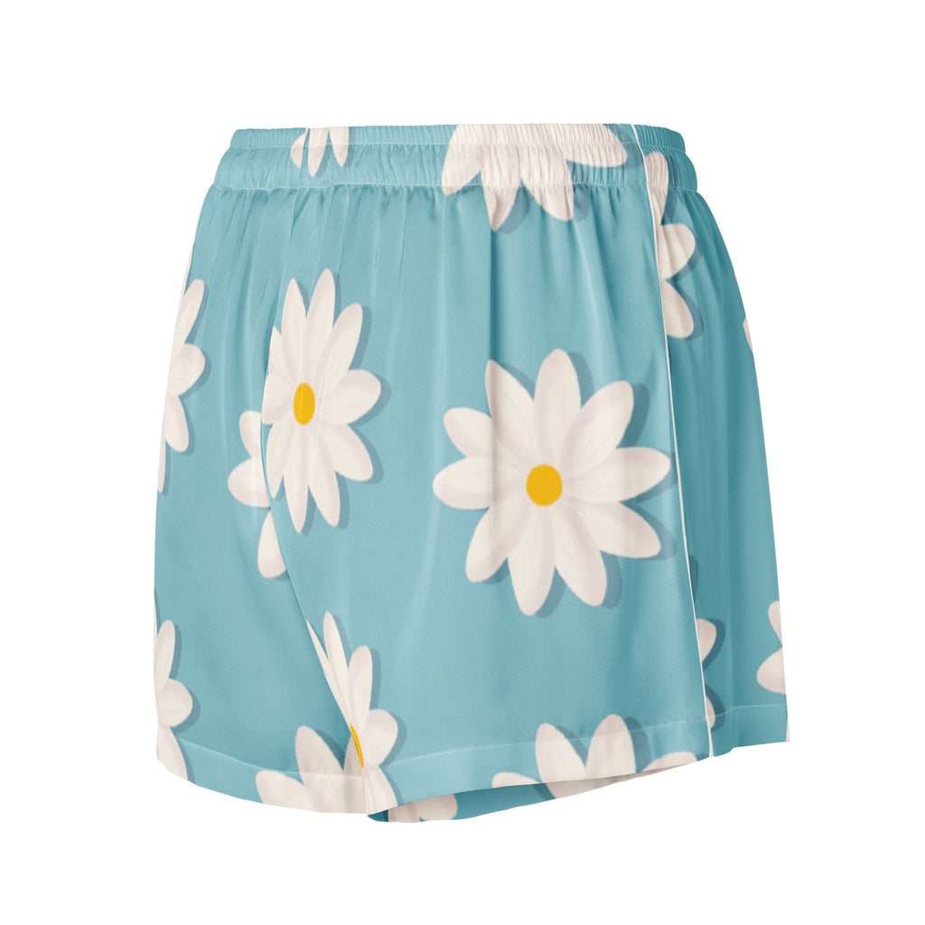 Women’s pajama shorts Women’s pajama shorts AwRans Clothing all-over-print-womens-pajama-shorts-white-back-67ebad343a38d