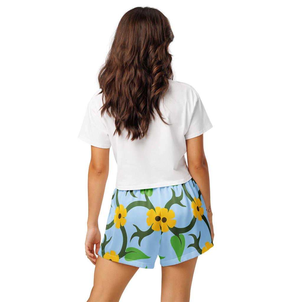 Women’s pajama shorts Women’s pajama shorts AwRans Clothing all-over-print-womens-pajama-shorts-white-back-67ebae1c03e50