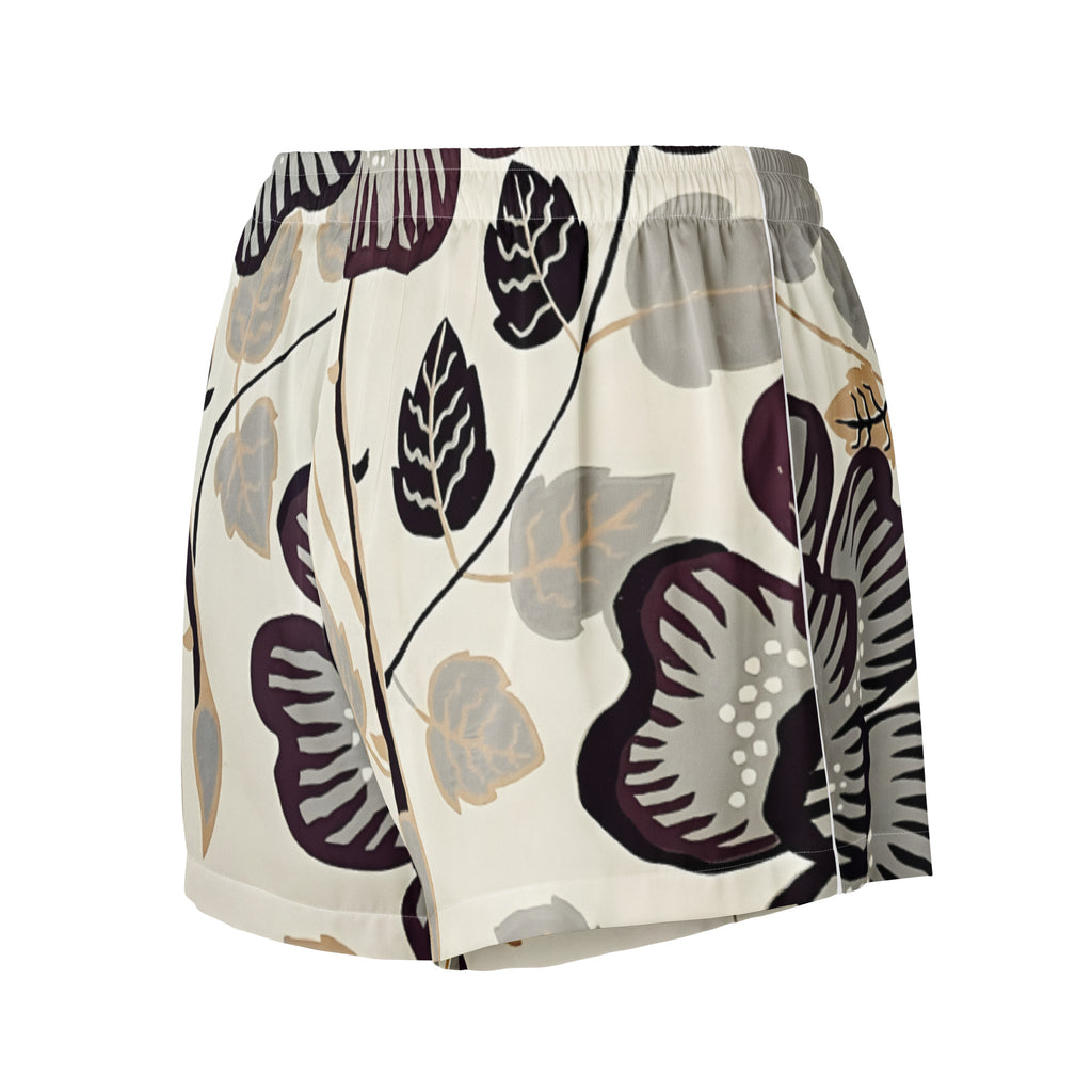 Women’s pajama shorts Women’s pajama shorts AwRans Clothing all-over-print-womens-pajama-shorts-white-back-67ebae950f9f4