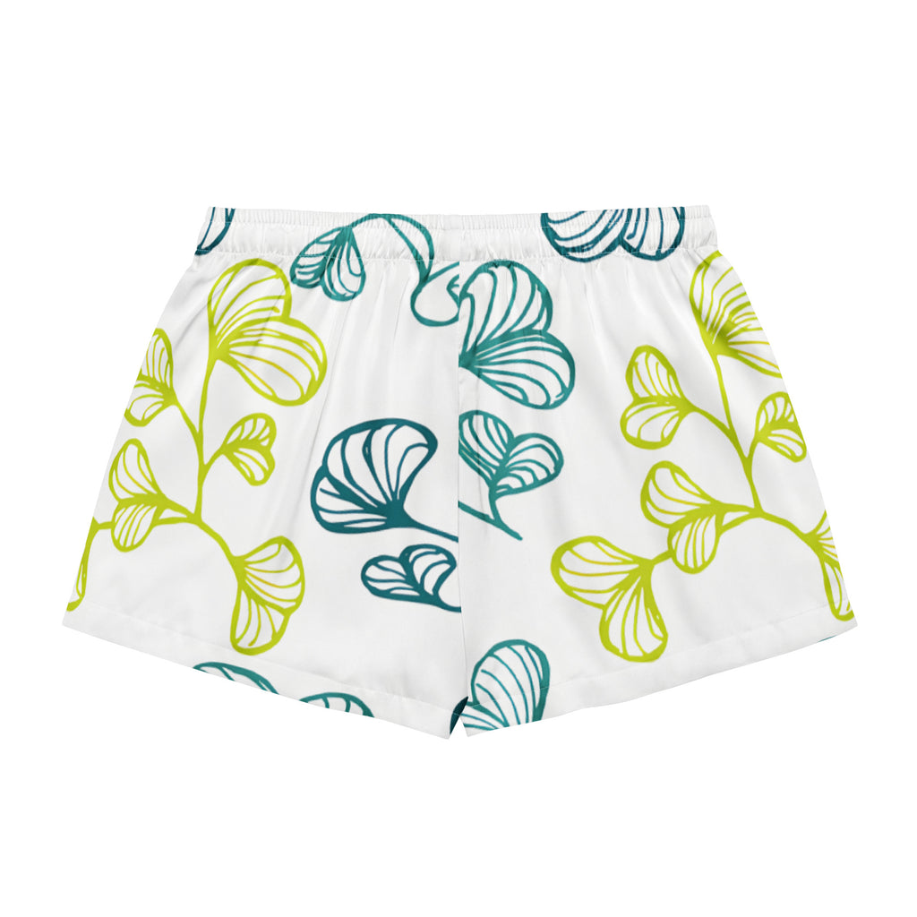 Women’s pajama shorts Women’s pajama shorts AwRans Clothing all-over-print-womens-pajama-shorts-white-back-67ebaf0313379