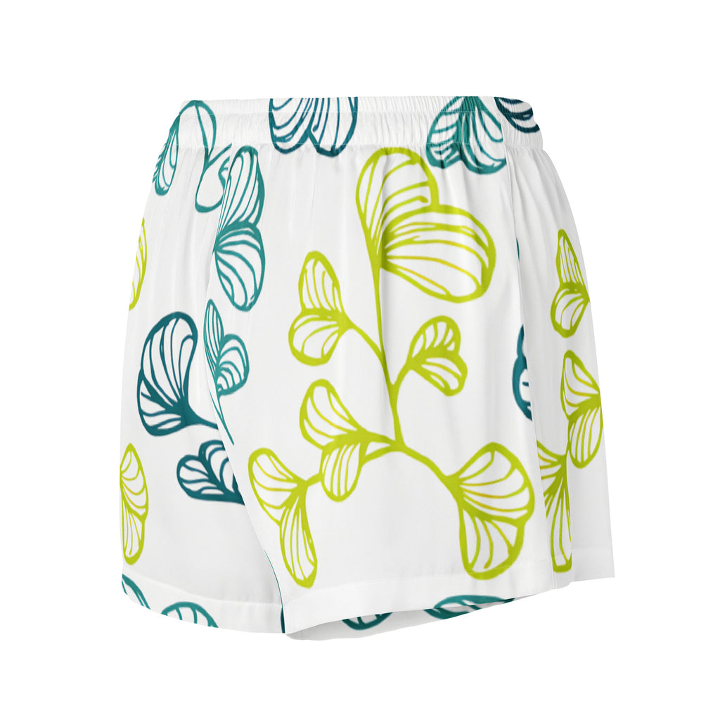 Women’s pajama shorts Women’s pajama shorts AwRans Clothing all-over-print-womens-pajama-shorts-white-back-67ebaf0314669