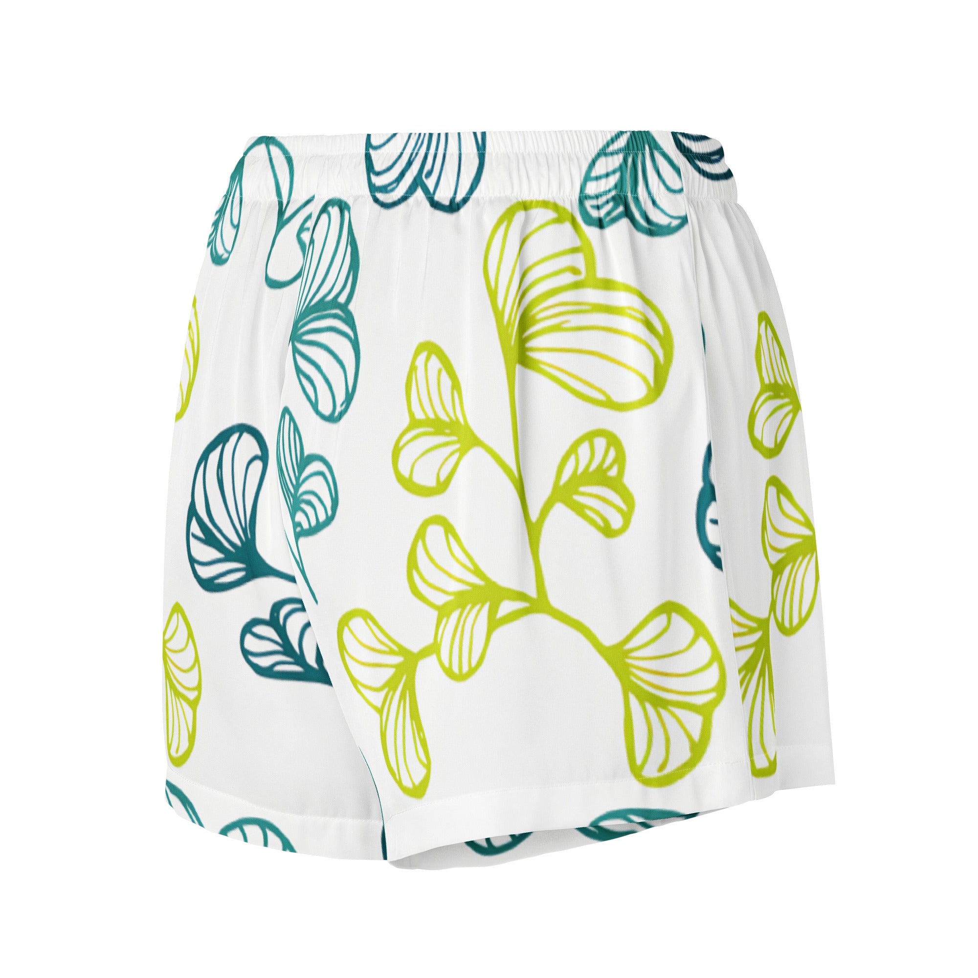 Women’s pajama shorts Women’s pajama shorts AwRans Clothing all-over-print-womens-pajama-shorts-white-back-67ebaf0314669