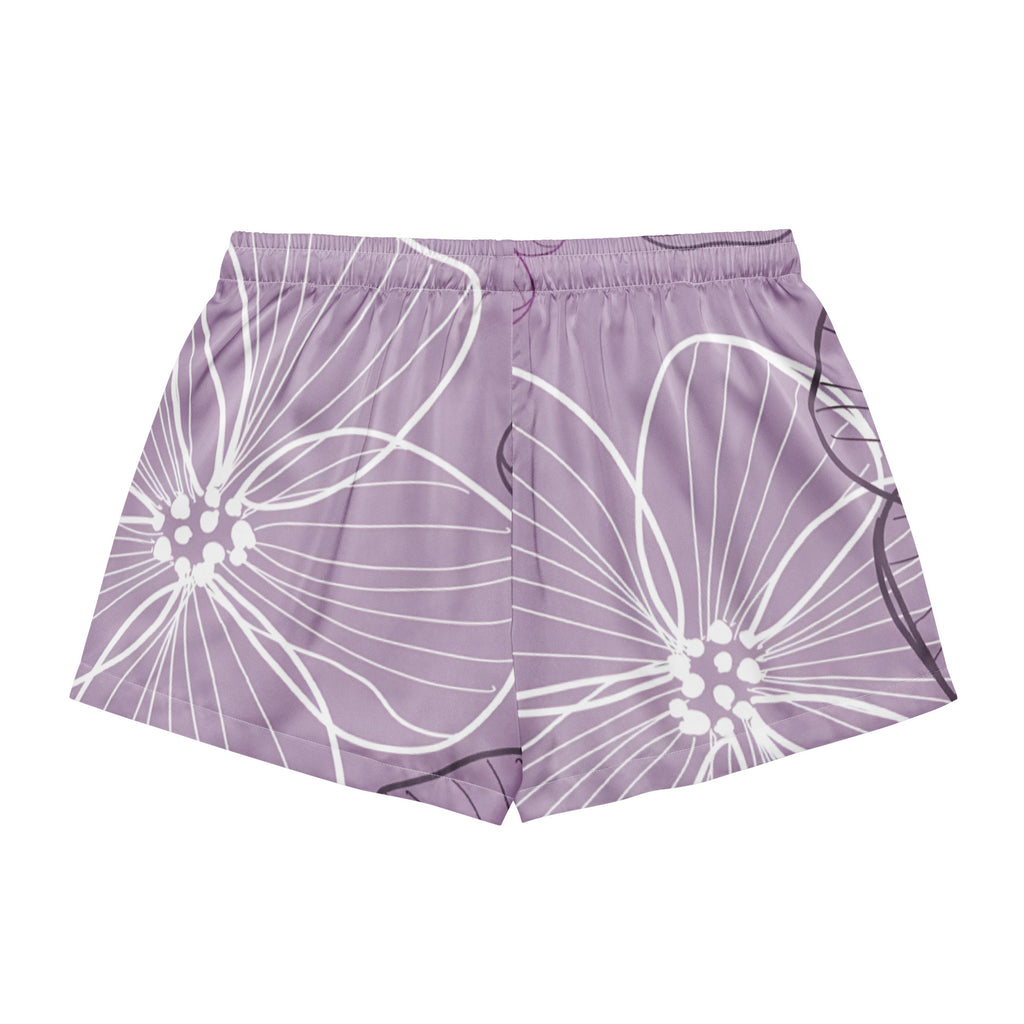 Women’s pajama shorts Women’s pajama shorts AwRans Clothing all-over-print-womens-pajama-shorts-white-back-67ebafeb85382