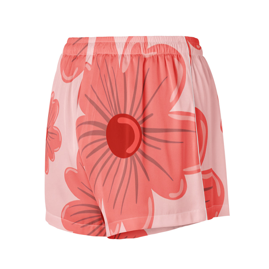 Women’s pajama shorts Women’s pajama shorts AwRans Clothing all-over-print-womens-pajama-shorts-white-back-67ebb1439ac6c