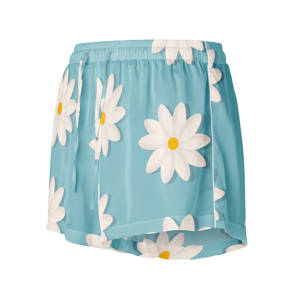Women’s pajama shorts Women’s pajama shorts AwRans Clothing all-over-print-womens-pajama-shorts-white-front-67ebad343a29a