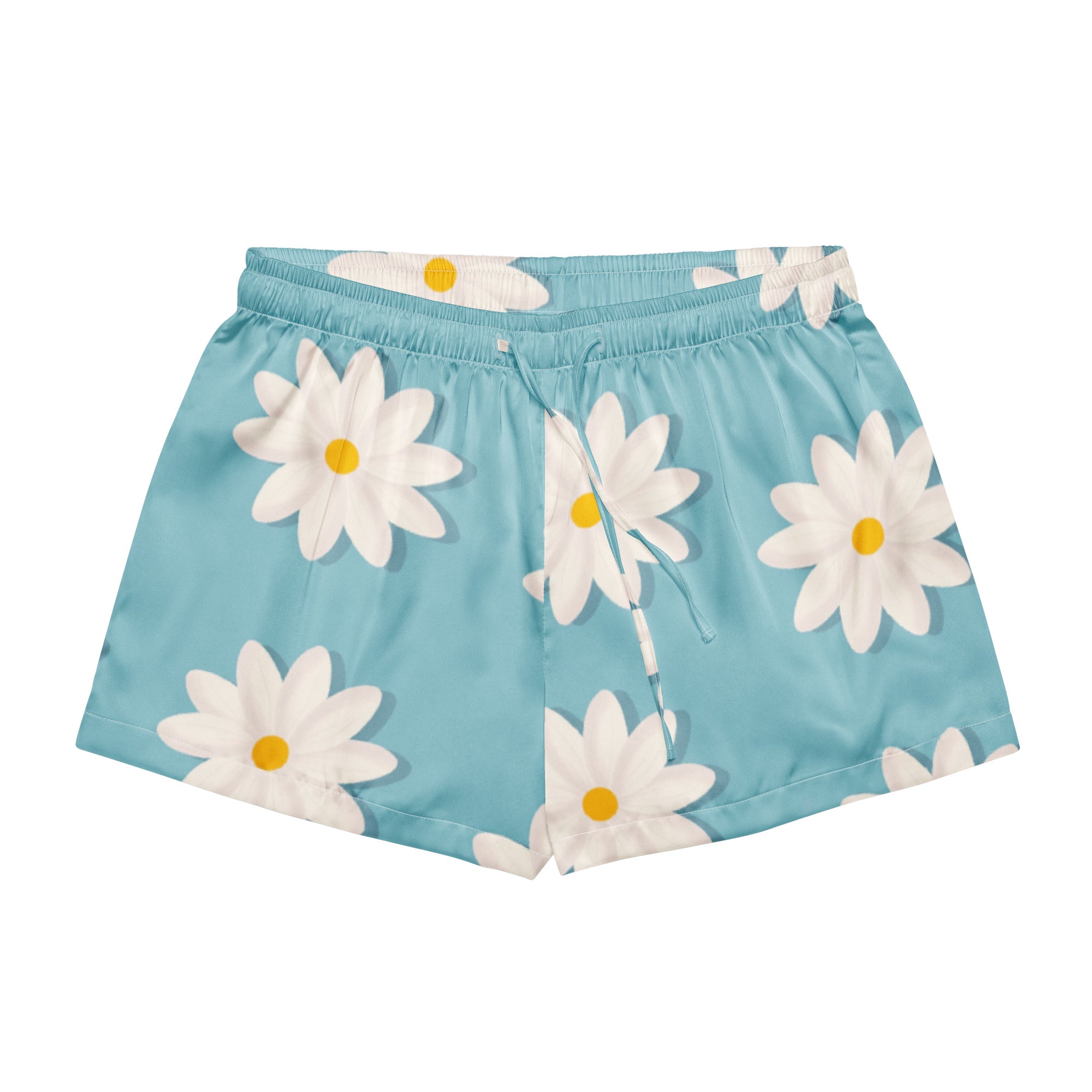 Women’s pajama shorts Women’s pajama shorts AwRans Clothing all-over-print-womens-pajama-shorts-white-front-67ebad343a465