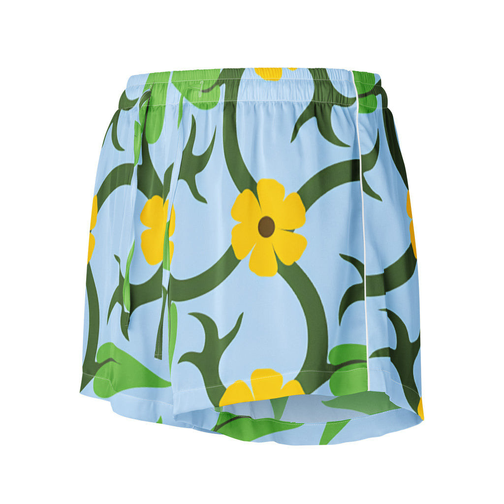 Women’s pajama shorts Women’s pajama shorts AwRans Clothing all-over-print-womens-pajama-shorts-white-front-67ebae1c03f5a