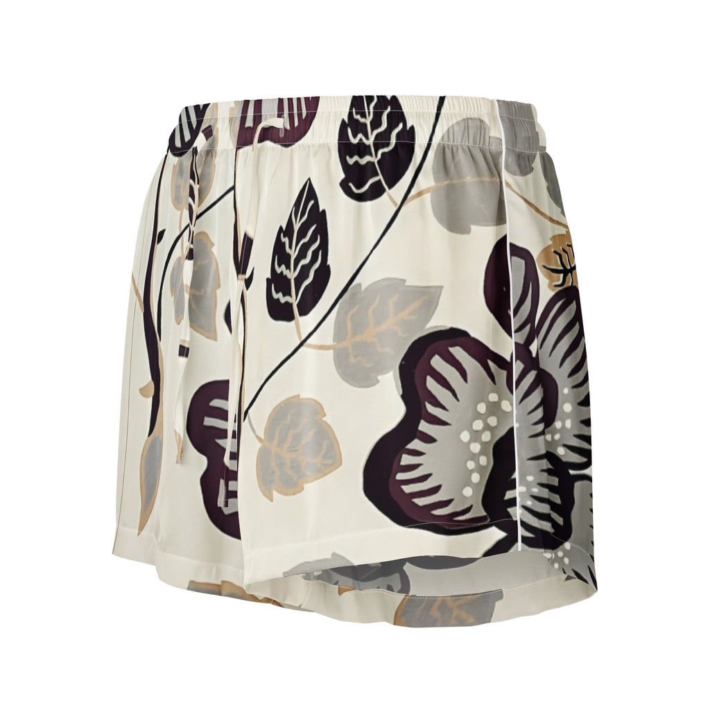 Women’s pajama shorts Women’s pajama shorts AwRans Clothing all-over-print-womens-pajama-shorts-white-front-67ebae950f8f4