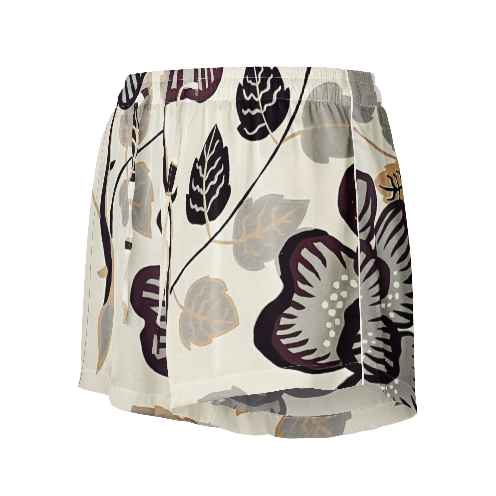 Women’s pajama shorts Women’s pajama shorts AwRans Clothing all-over-print-womens-pajama-shorts-white-front-67ebae950f8f4