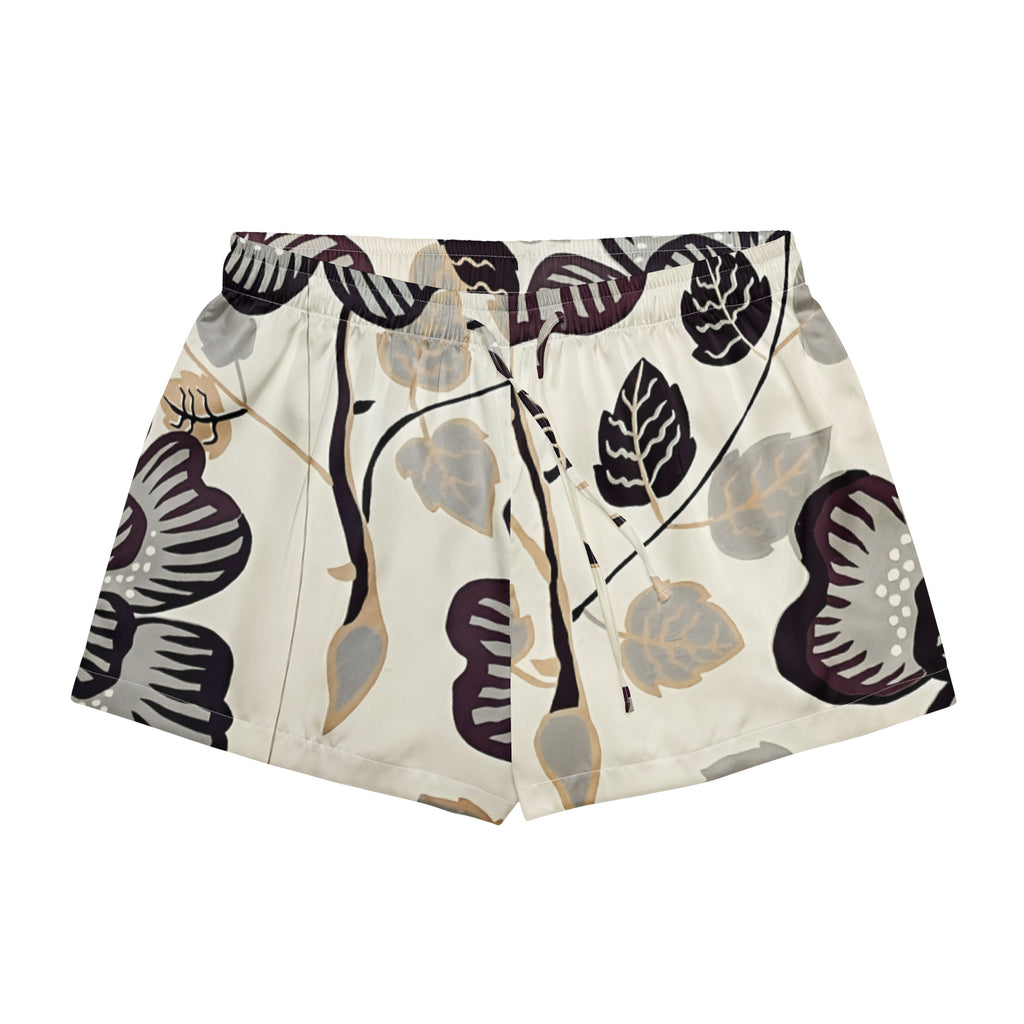 Women’s pajama shorts Women’s pajama shorts AwRans Clothing all-over-print-womens-pajama-shorts-white-front-67ebae950faef
