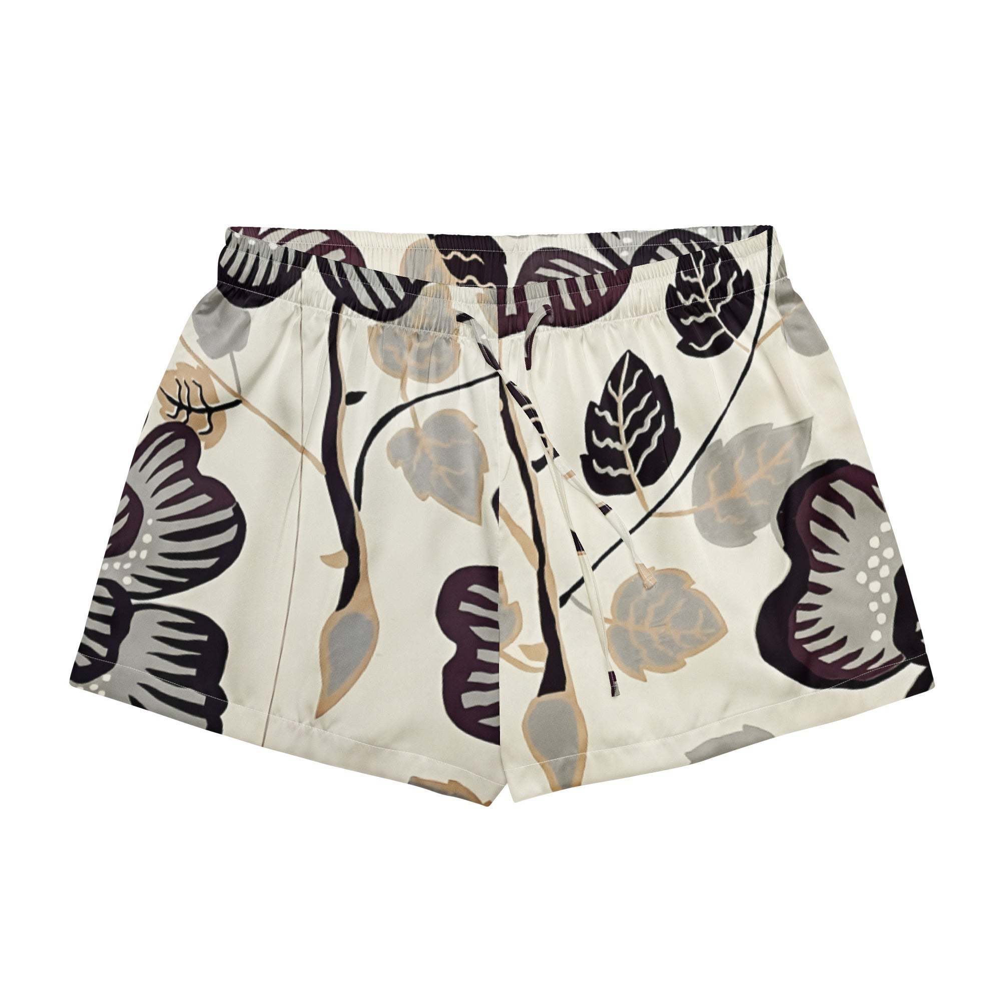 Women’s pajama shorts Women’s pajama shorts AwRans Clothing all-over-print-womens-pajama-shorts-white-front-67ebae950faef