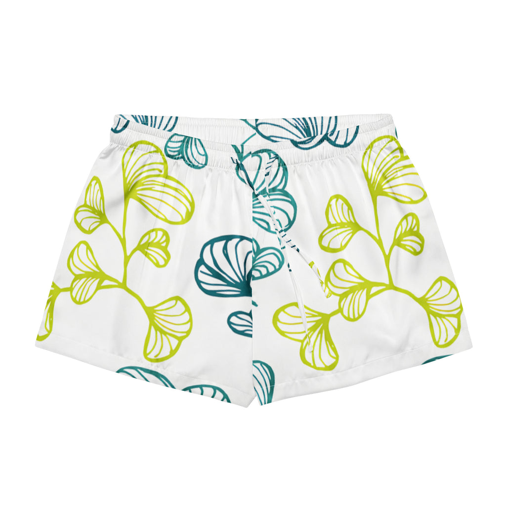 Women’s pajama shorts Women’s pajama shorts AwRans Clothing all-over-print-womens-pajama-shorts-white-front-67ebaf031471a