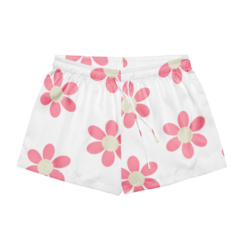 Women’s pajama shorts Women’s pajama shorts AwRans Clothing all-over-print-womens-pajama-shorts-white-front-67ebaf7431886