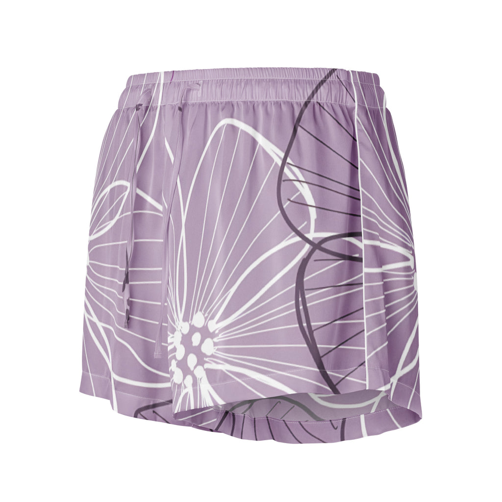 Women’s pajama shorts Women’s pajama shorts AwRans Clothing all-over-print-womens-pajama-shorts-white-front-67ebafeb85f60