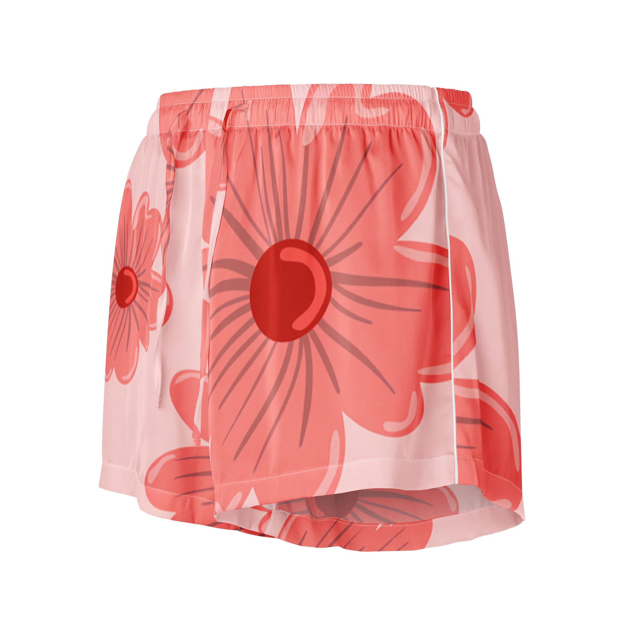 Women’s pajama shorts Women’s pajama shorts AwRans Clothing all-over-print-womens-pajama-shorts-white-front-67ebb1439abe1