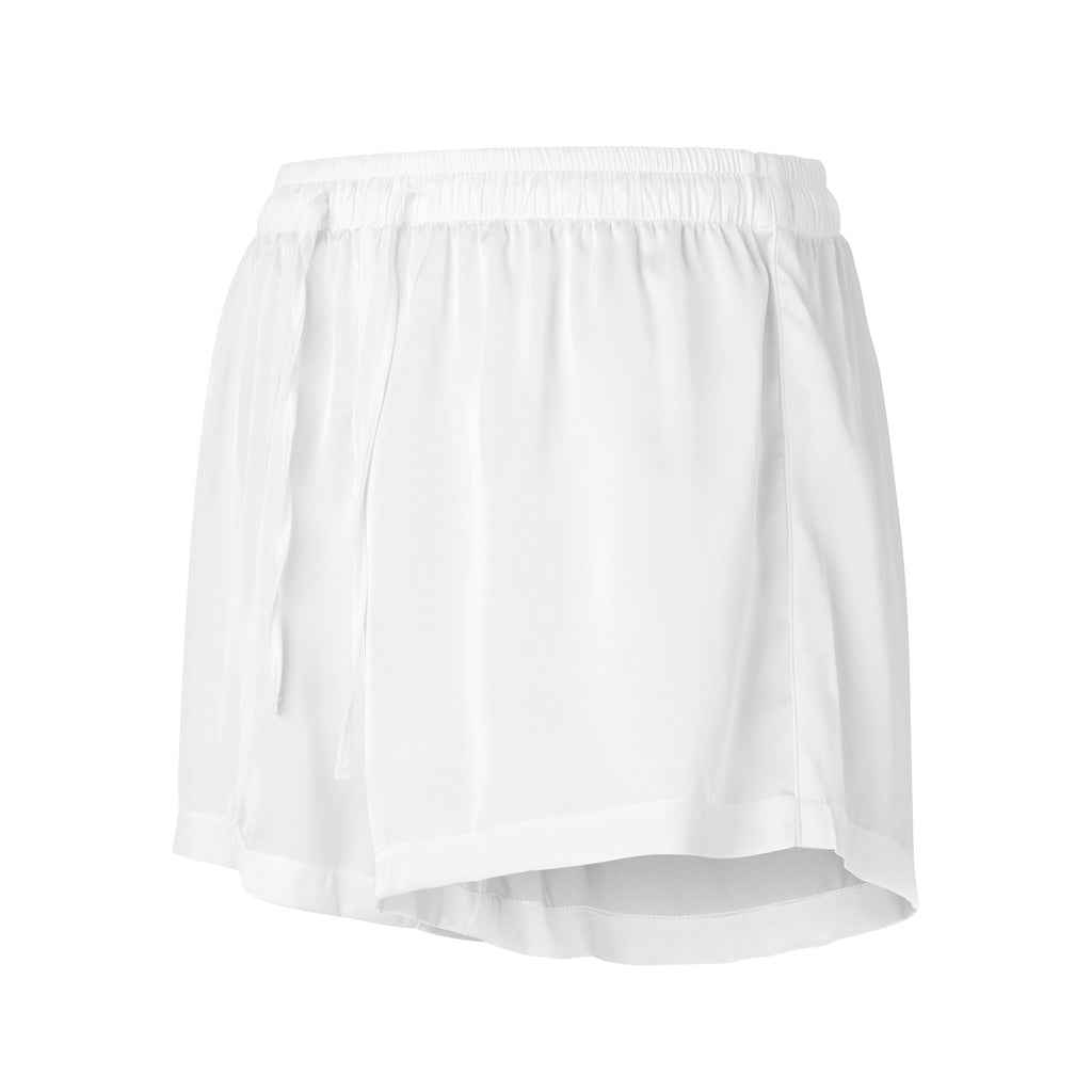 Women’s pajama shorts Women’s pajama shorts AwRans Clothing all-over-print-womens-pajama-shorts-white-front-67ebbbae287f5
