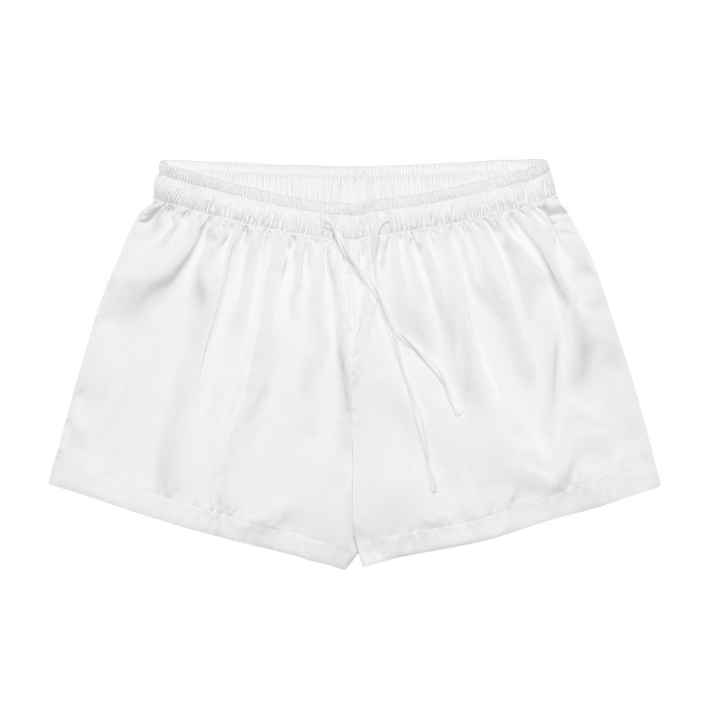 Women’s pajama shorts Women’s pajama shorts AwRans Clothing all-over-print-womens-pajama-shorts-white-front-67ebbbae28c0a