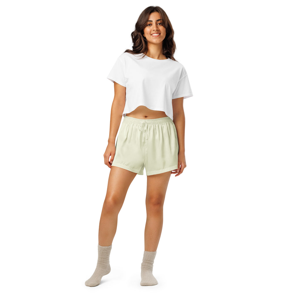 Women’s pajama shorts Women’s pajama shorts AwRans Clothing all-over-print-womens-pajama-shorts-white-front-67ebbc9ac70c1