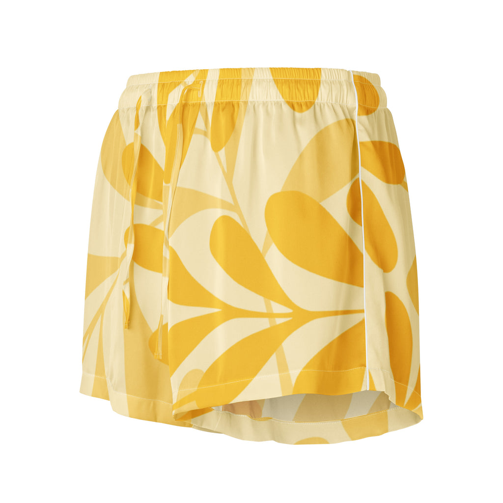 Women’s pajama shorts Women’s pajama shorts AwRans Clothing all-over-print-womens-pajama-shorts-white-front-67ebbd11377e5