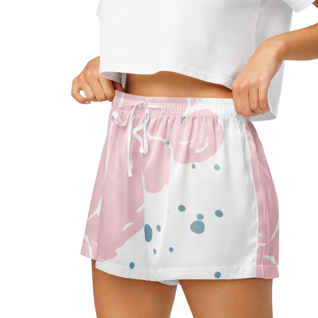 Women’s pajama shorts Women’s pajama shorts AwRans Clothing all-over-print-womens-pajama-shorts-white-left-67ebb1bb5e9de