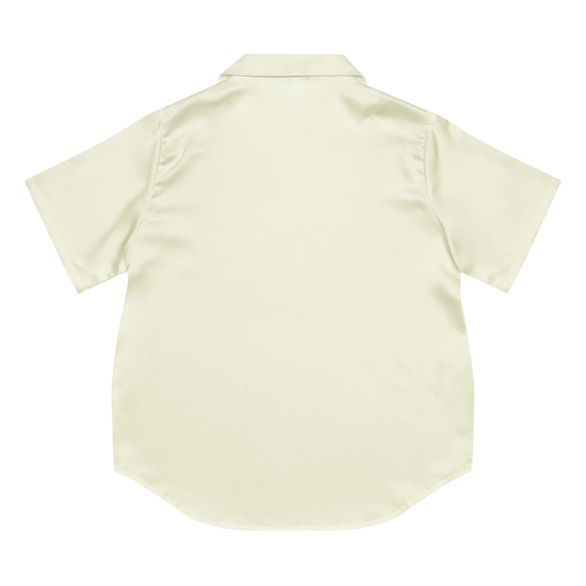 All-over print women’s short sleeve pajama top BEIGE - AwRans Clothing