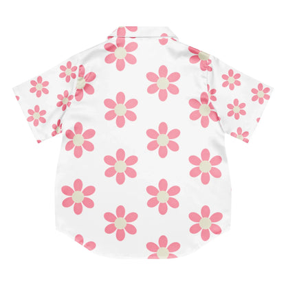 All-over print women’s short sleeve pajama top - AwRans Clothing