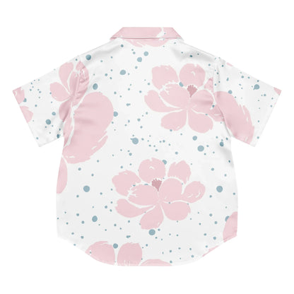 All-over print women’s short sleeve pajama top - AwRans Clothing