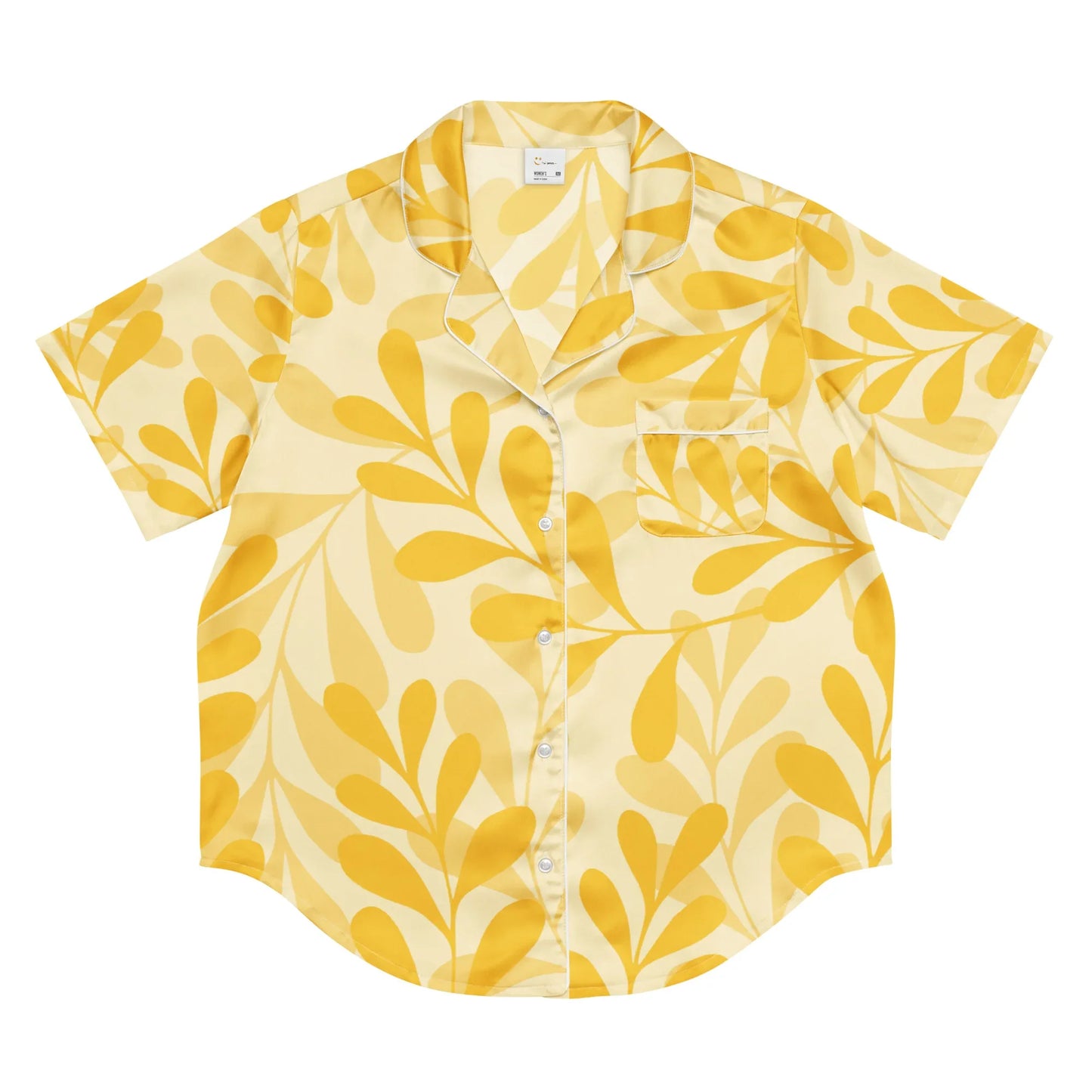 All-over print women’s short sleeve pajama top - AwRans Clothing