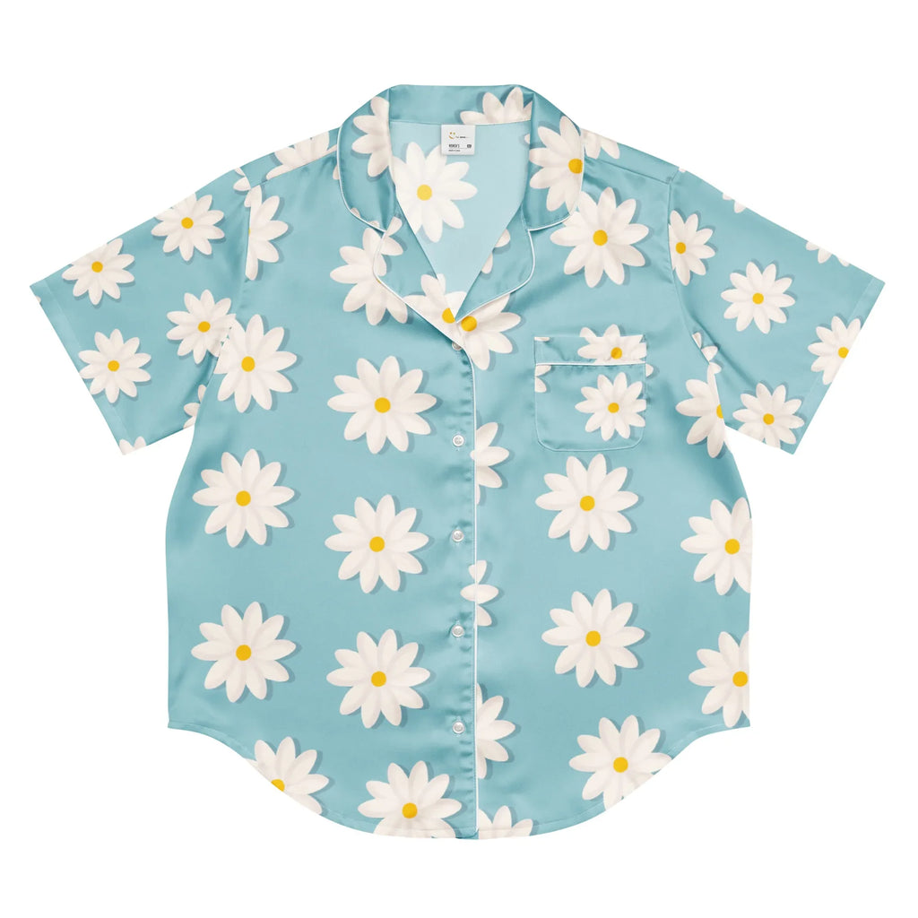 All-over print women’s short sleeve pajama top All-over print women’s short sleeve pajama top AwRans Clothing all-over-print-womens-short-sleeve-pajama-top-white-front-67c3a3a18b8da
