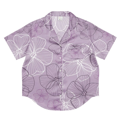 All-over print women’s short sleeve pajama top - AwRans Clothing