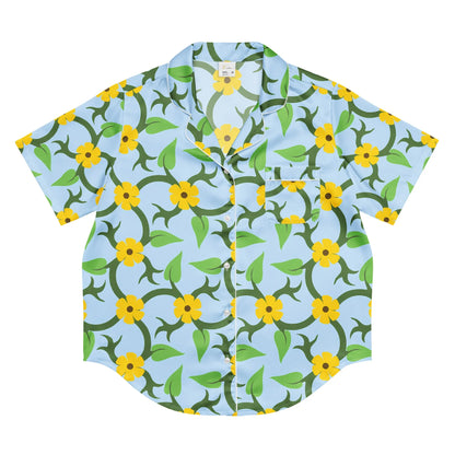 All-over print women’s short sleeve pajama top - AwRans Clothing