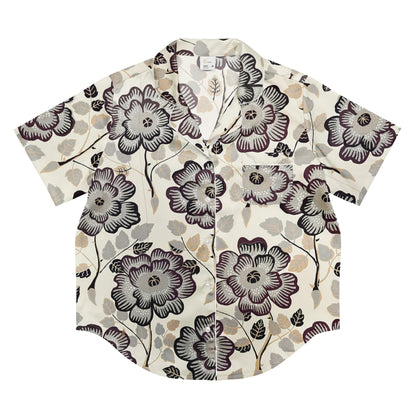 All-over print women’s short sleeve pajama top - AwRans Clothing