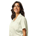 All-over print women’s short sleeve pajama top BEIGE All-over print women’s short sleeve pajama top AwRans Clothing all-over-print-womens-short-sleeve-pajama-top-white-left-front-67c3a255709ff