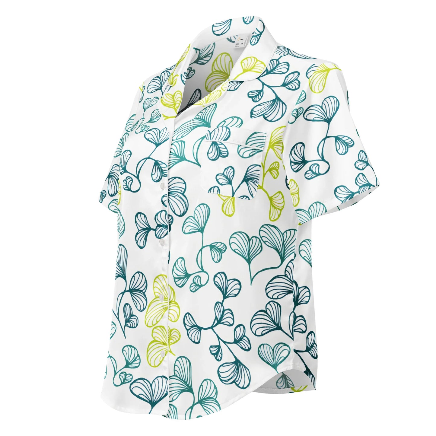 All-over print women’s short sleeve pajama top - AwRans Clothing