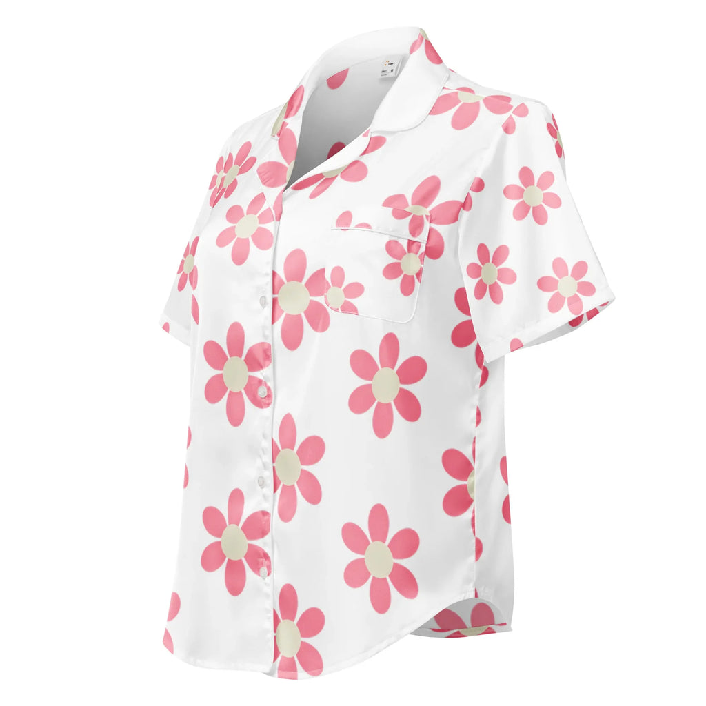 All-over print women’s short sleeve pajama top All-over print women’s short sleeve pajama top AwRans Clothing all-over-print-womens-short-sleeve-pajama-top-white-left-front-67c3a331680fd