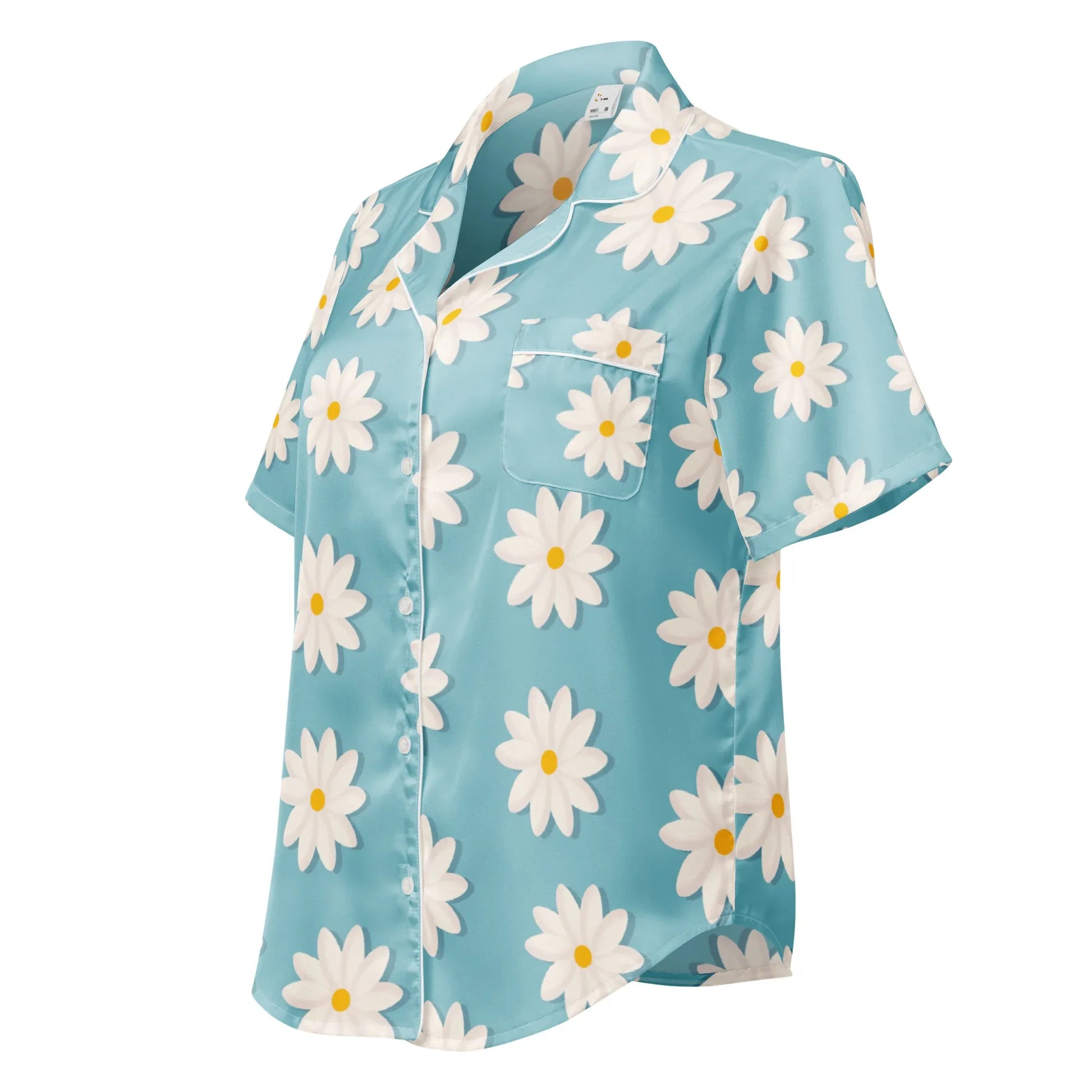All-over print women’s short sleeve pajama top - AwRans Clothing