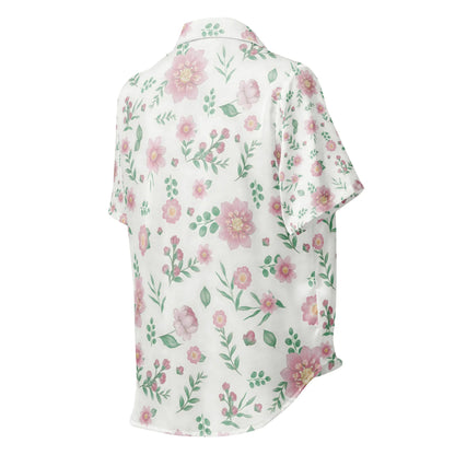 All-over print women’s short sleeve pajama top - AwRans Clothing