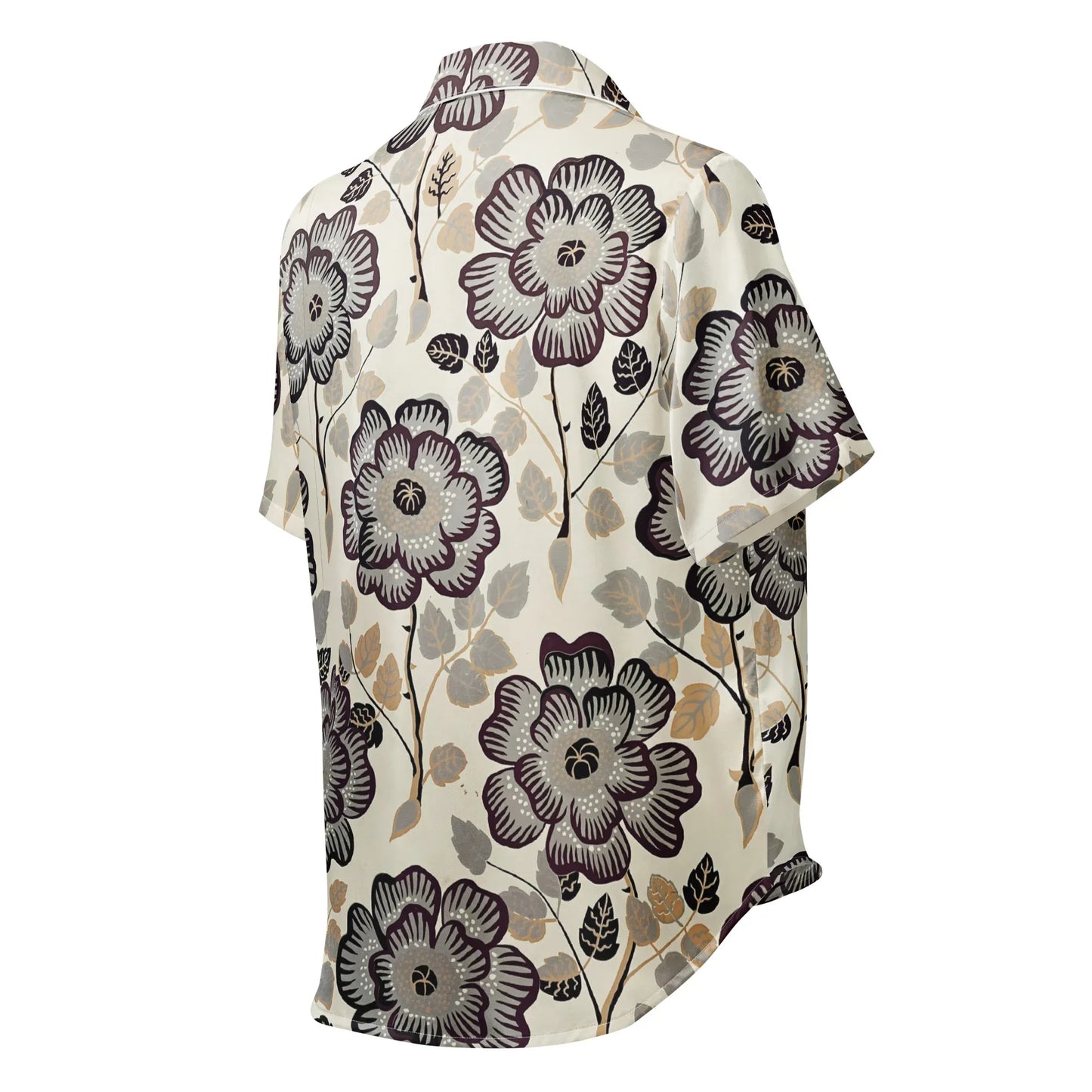 All-over print women’s short sleeve pajama top - AwRans Clothing