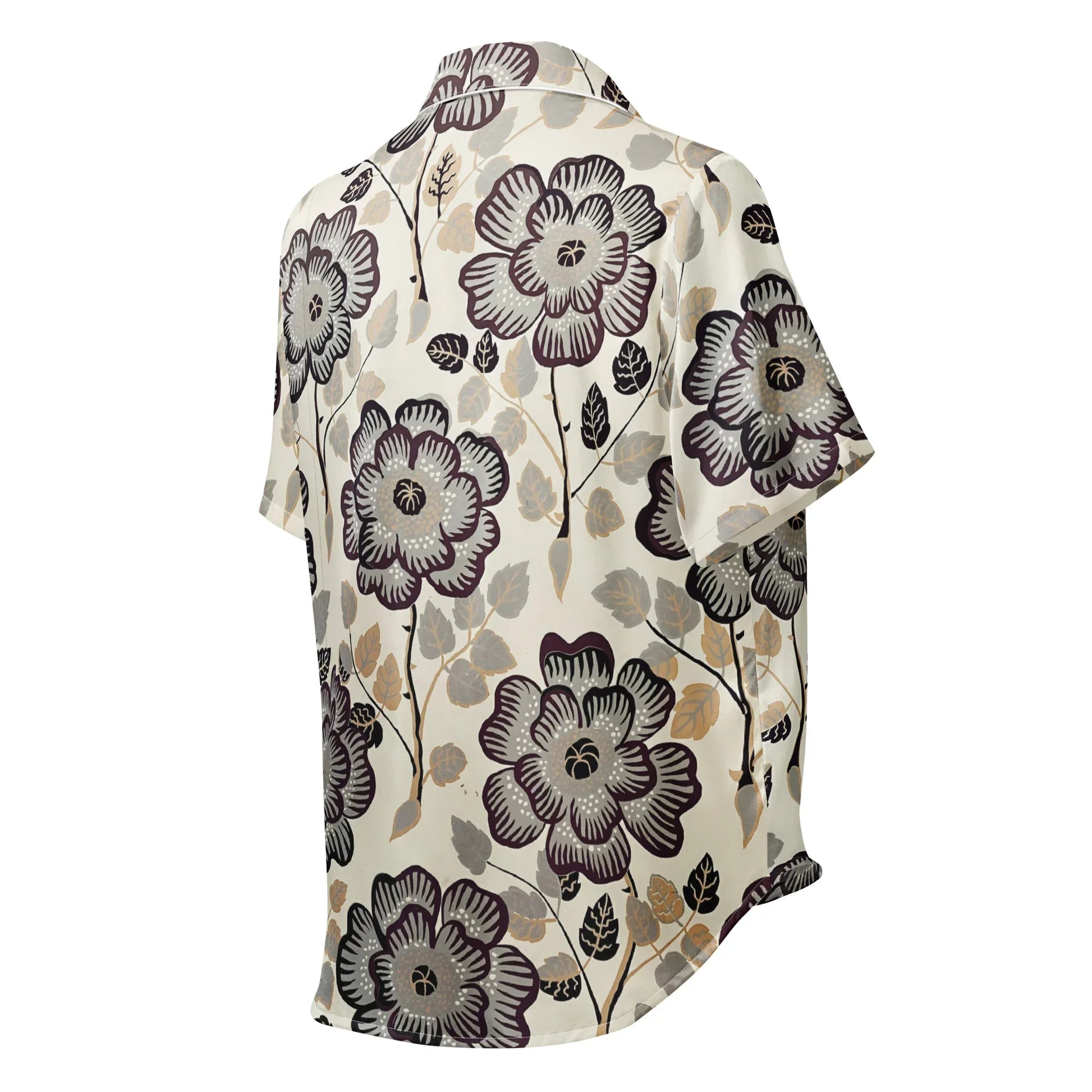 All-over print women’s short sleeve pajama top - AwRans Clothing