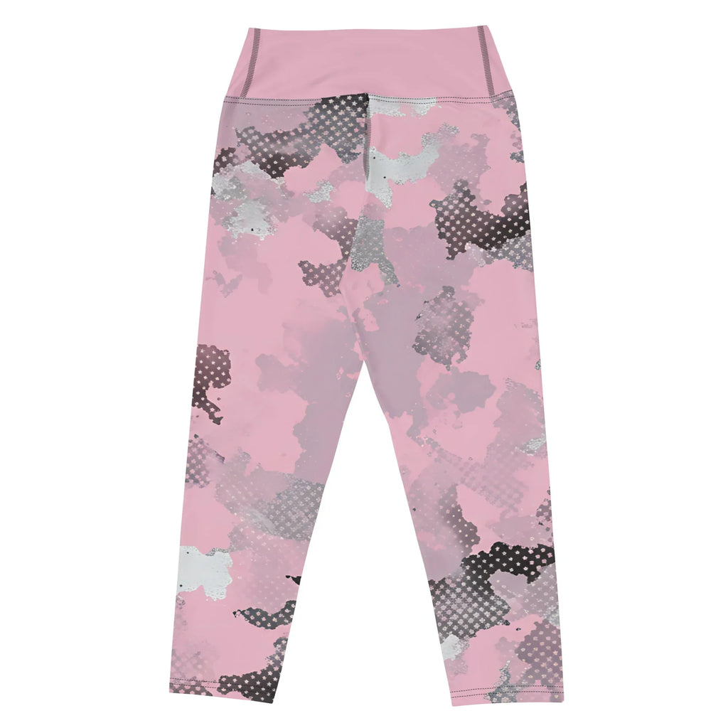 Yoga Capri Leggings Yoga Leggings AwRans Clothing all-over-print-yoga-capri-leggings-white-back-687b4ea63245c