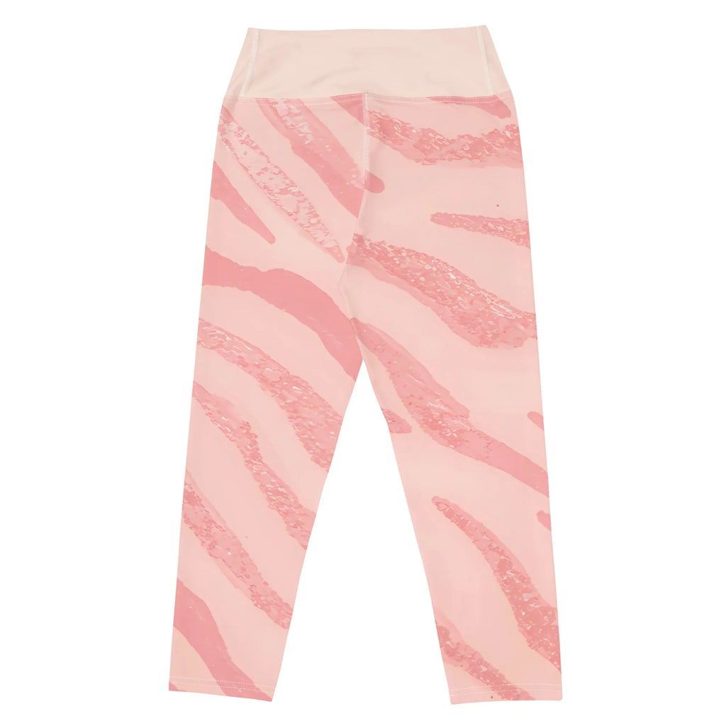Yoga Capri Leggings Yoga Leggings AwRans Clothing all-over-print-yoga-capri-leggings-white-back-687b5a651cb7b