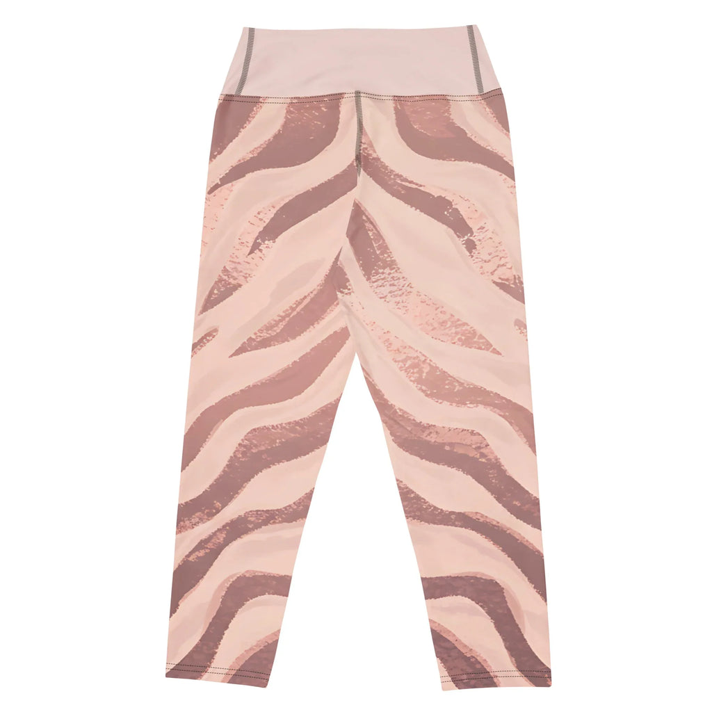 Yoga Capri Leggings Yoga Leggings AwRans Clothing all-over-print-yoga-capri-leggings-white-back-687da0d9af3a7